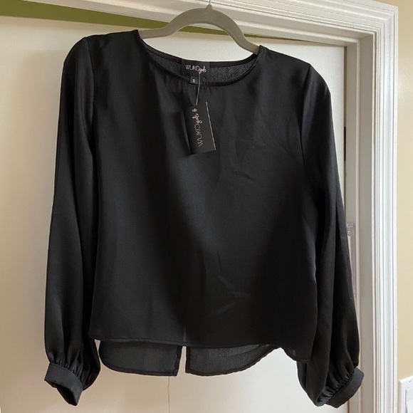 Black Lori Blouse | WUKOgals - Picture 6 of 11